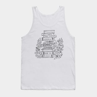 WEEKEND PLAN OF A BOOK LOVER Tank Top